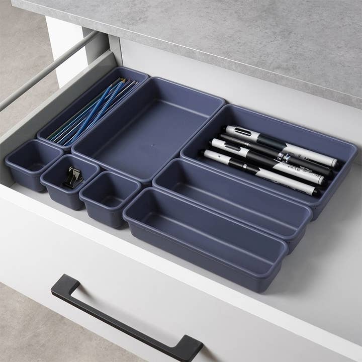 Vilde - Wholesale Drawer Organizer - Desk Drawer Organiser Plastic 8Pcs1