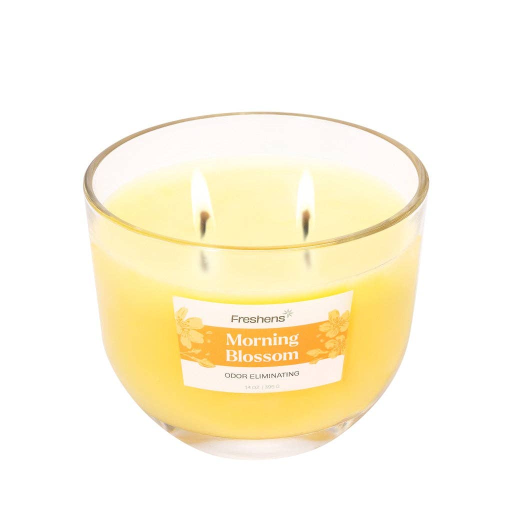 MVP Group International INC - Wholesale Jar/Filled Candle - Morning Blossoms Odor Eliminating Scented Candle, 14oz0