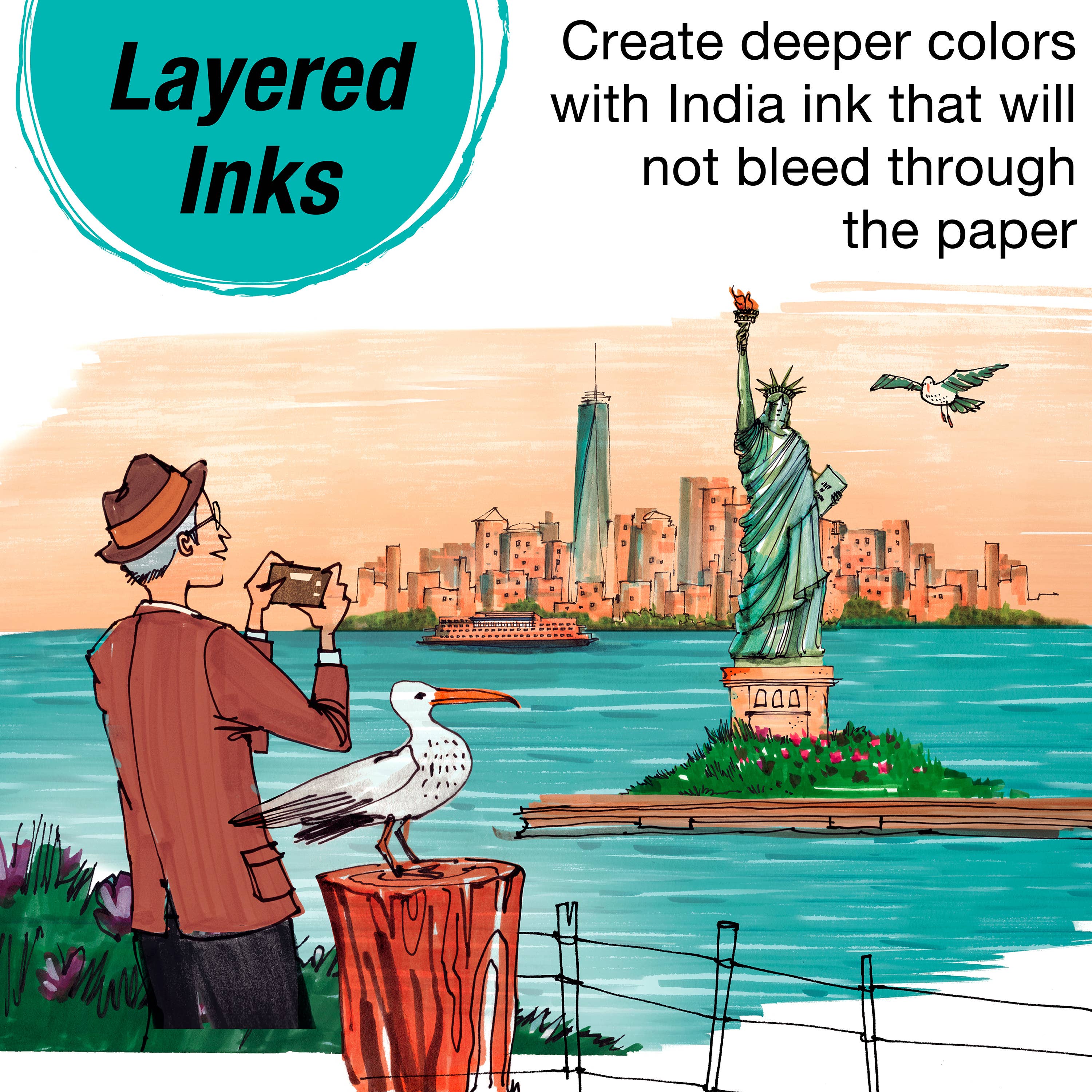 Faber-Castell / Creativity for Kids - Wholesale Art Set - Kids & Baby - 12 Ct Pitt Artist Pen Limited Edition City Set - New York7