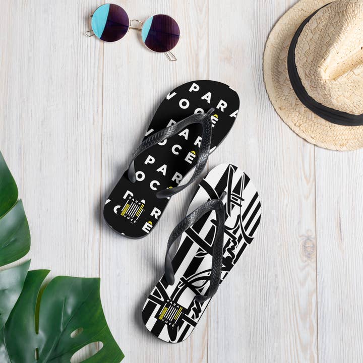 Tongs 2882 B&W Stripe Para Você pour la vente par 2882Brand™