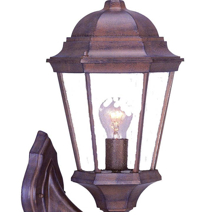 HomeRoots - Wholesale Outdoor/Lawn Light - Dark Brown Swing Arm Lantern Wall Light1