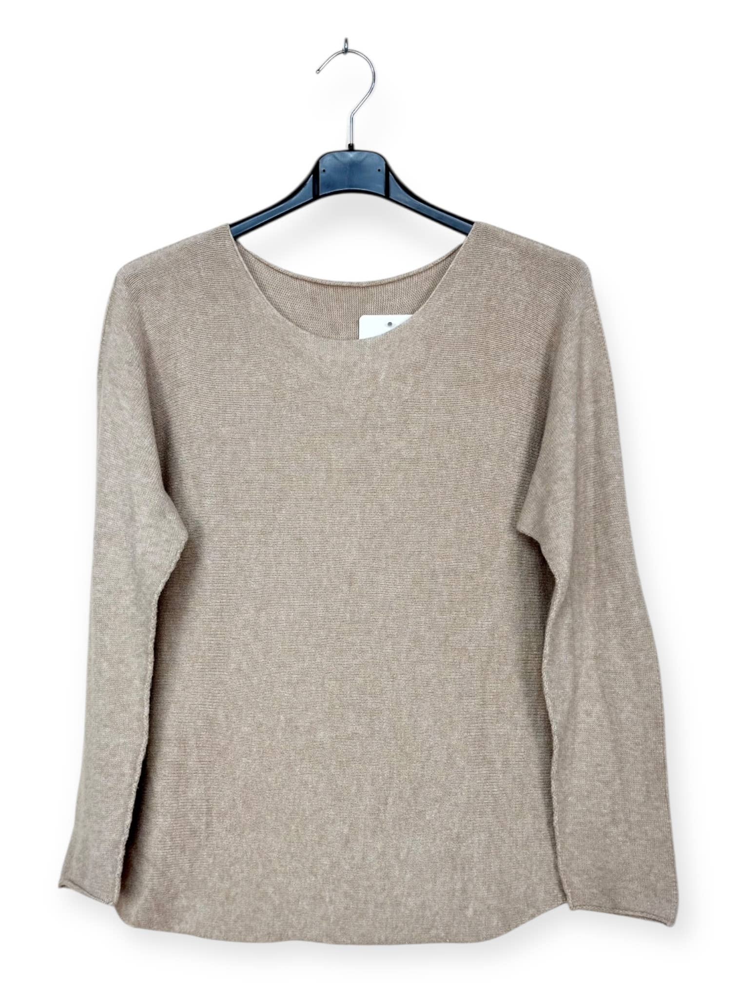 Lucky Nana - Wholesale Knit Sweater - Women's - AH 2209 - Long-Sleeve Sweater with Crew Neck2