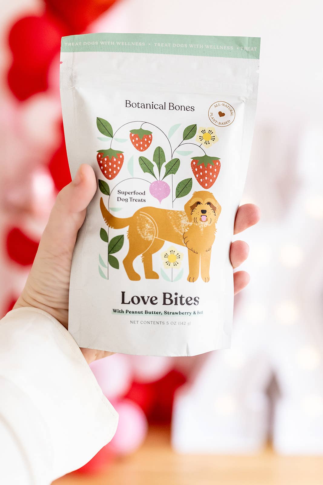 Botanical Bones – snacks e guloseimas - Cão por atacado – Love Bites - Guloseimas para Cães | Orgânico | Dia dos Namorados 💕3