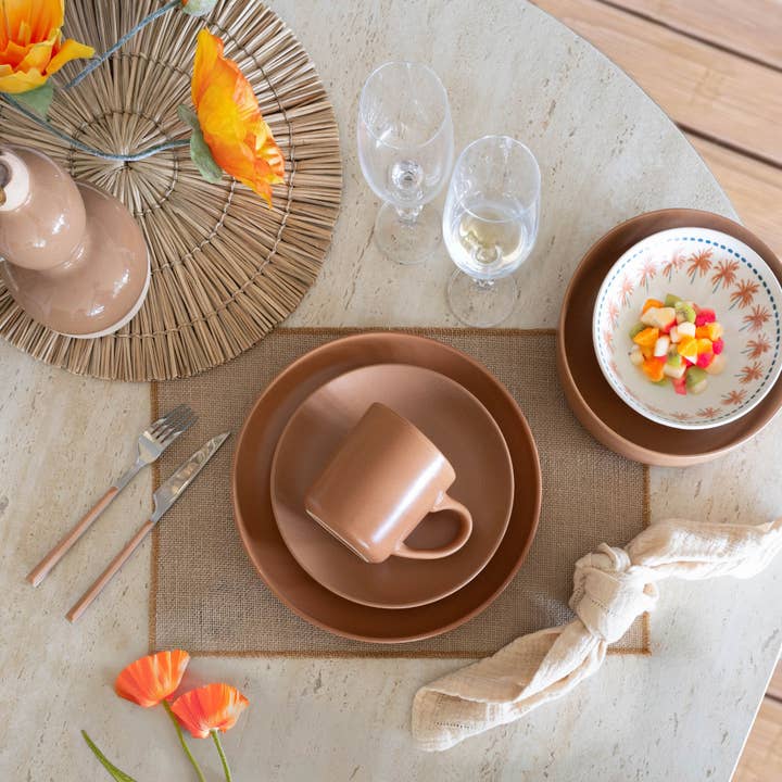 Novastyl - Wholesale Coffee/Tea Cup - Arita mug 38cl in brown stoneware2