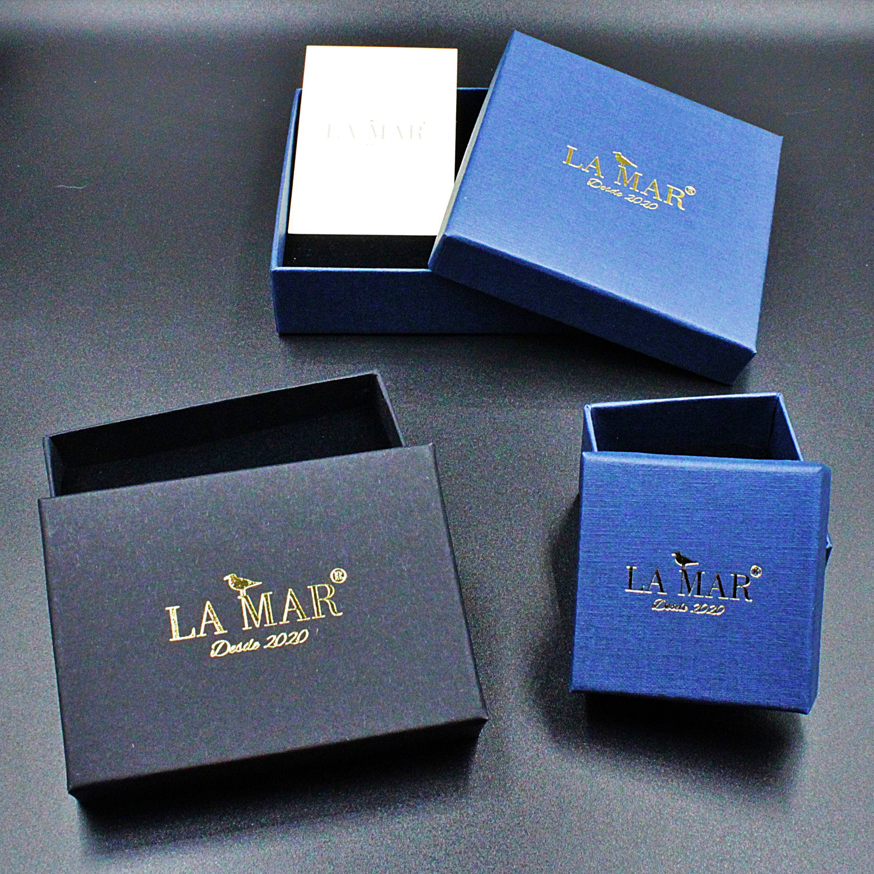 LA MAR - Vente Boucles d'oreilles pendantes - Boucles d'oreilles ESPADA plaquées or - Design avec caractère9