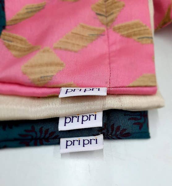 Pri Pri - Vente Tote bag – femme - Sac fourre-tout upcyclé en sari, doublé, couleurs variées, fabrication éthique5