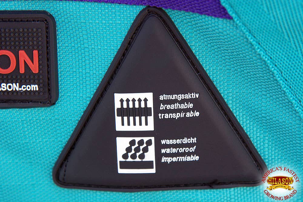 Purple Turquoise HILASON 1200D Winter Waterproof Poly Horse Blanket Belly Wrap | Turnout Blankets for Horses for wholesale on Faire5