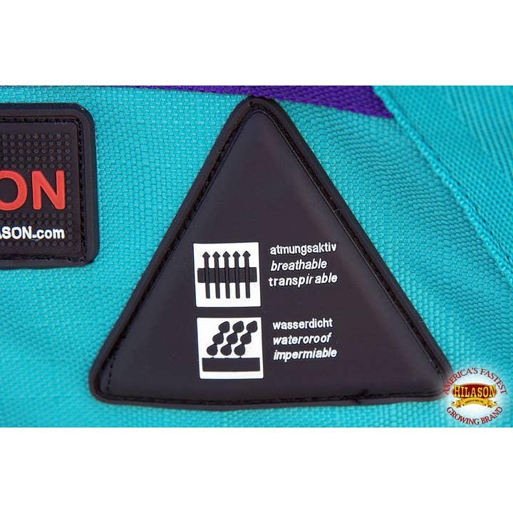 Purple Turquoise HILASON 1200D Winter Waterproof Poly Horse Blanket Belly Wrap | Turnout Blankets for Horses for wholesale on Faire5
