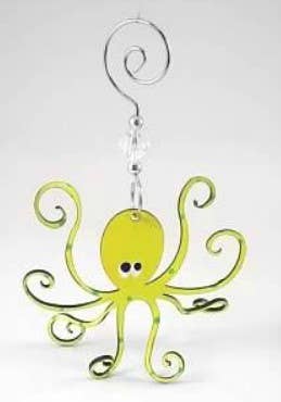 Octopus Adventure by Rebecca Duffy Bush - Wholesale Ornament - Octopus Ornament  - Hand Painted Steel2