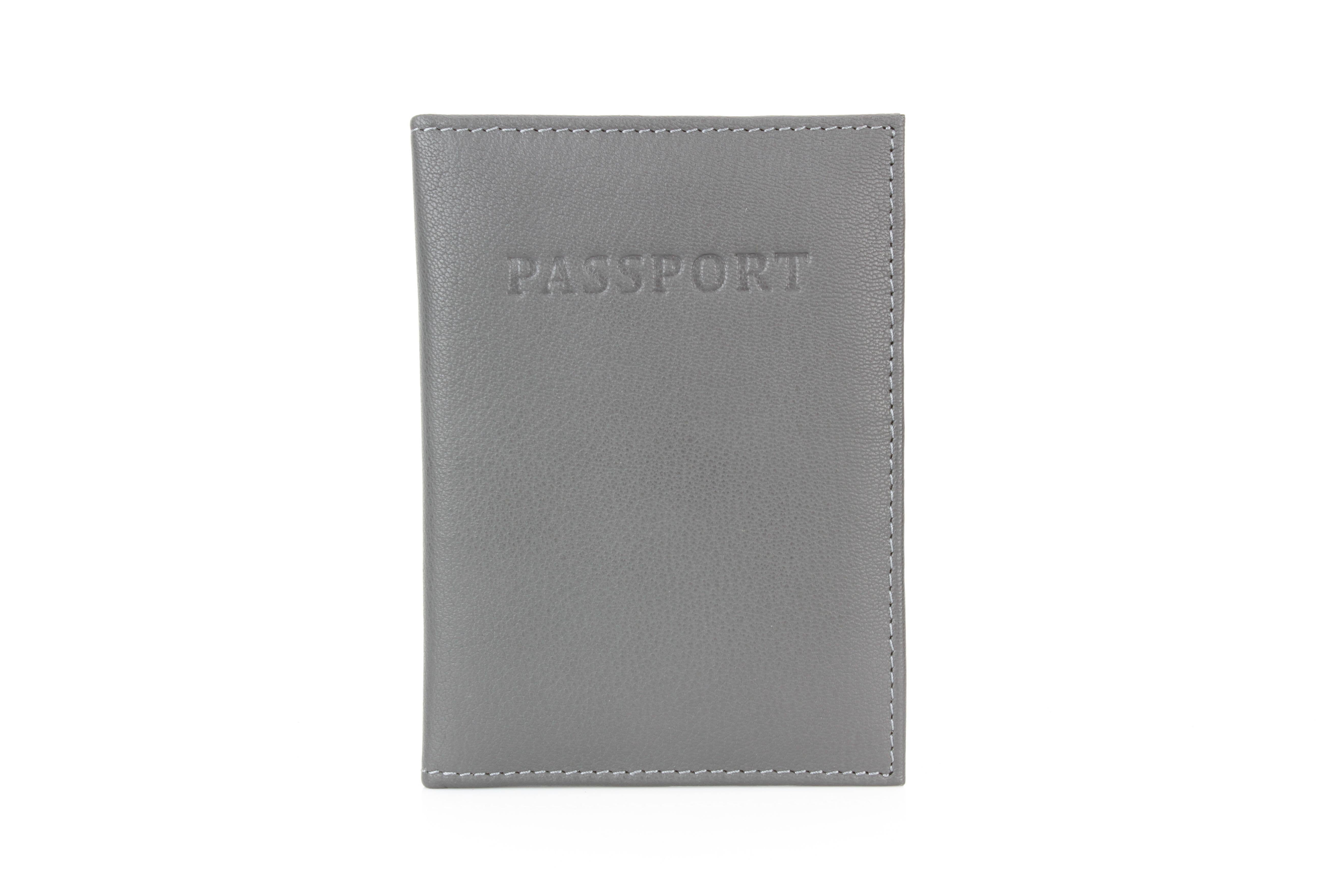 Leather Impressions Inc - Wholesale Passport Case - Unisex - Leather Passport Holder with Card Slots RB LW 21 100517