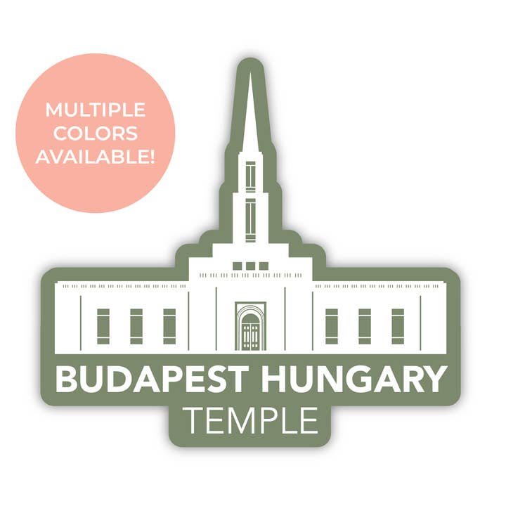 Budapest Ungarn Tempel Aufkleber für den Großhandel von JasmineTreeDesign