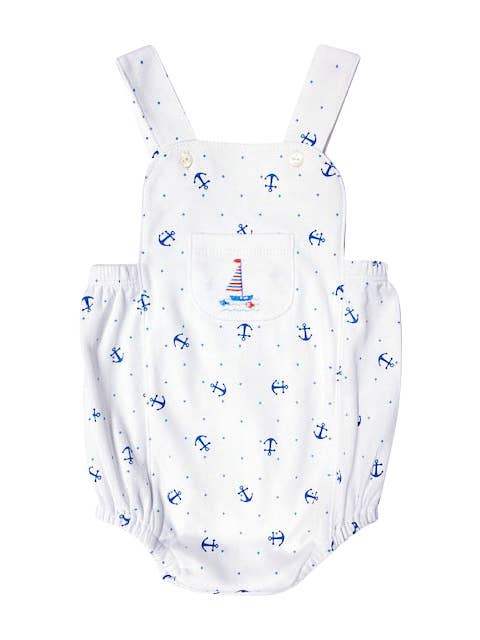 Baby Threads - Wholesale Bodysuit (Non-Footed) - Baby - Baby Boys "Anchors and Whales" Onesie0