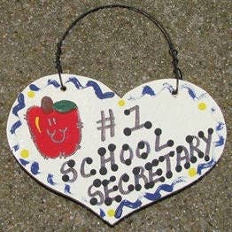 School Secretary Teacher Gifts Number one 818 School Secretary for wholesale by Nannie and B's Crafts