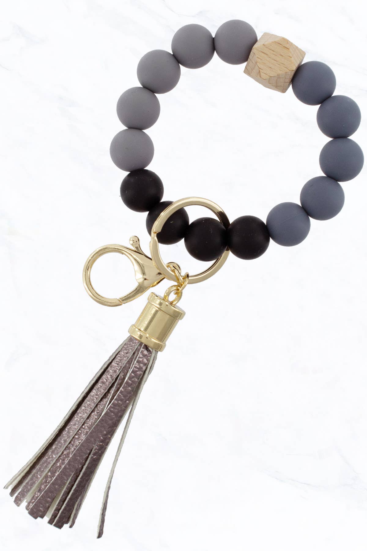 Suzie Q USA - Vente Porte-clés – femme - Porte-clés anneau avec perles en silicone colorées18