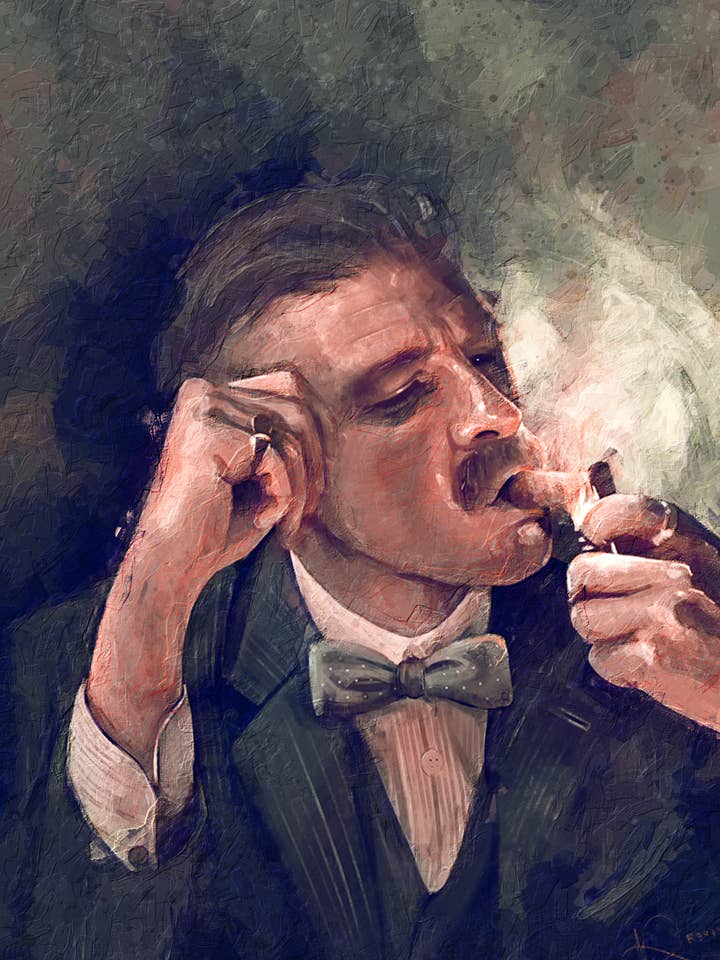 P.B Arthur Shelby nr. 2 metalen wandbord 16x12" voor wholesale door The Shizzle Print Co