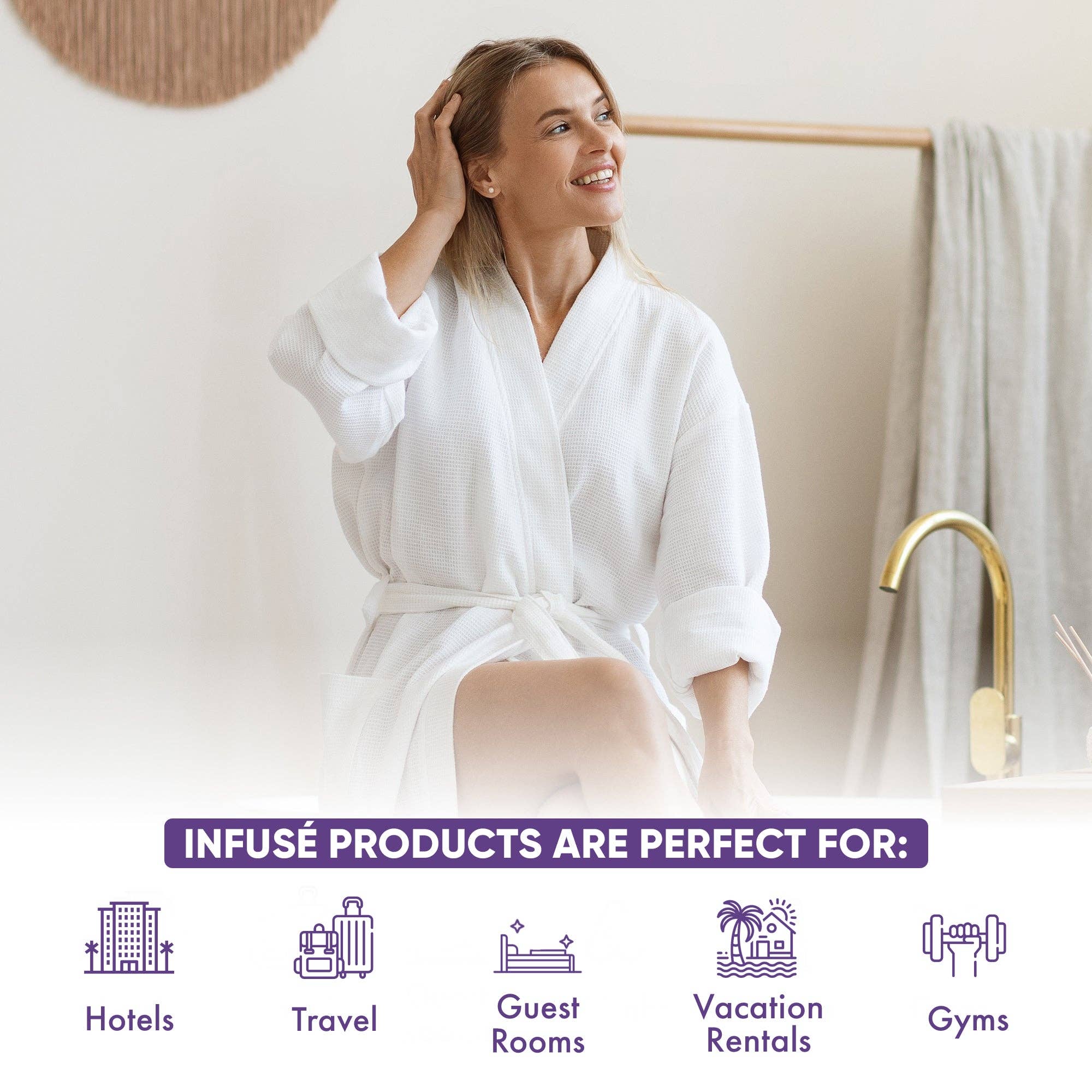 Diversified Hospitality Solutions - Wholesale Bath & Body Set - Infuse Lavender Mint Gallon & Dispenser Set | All-In-Kit | Shampoo Conditioner Body Wash Gallon | Refillable 10.14 oz. Matching Pump Bottles2