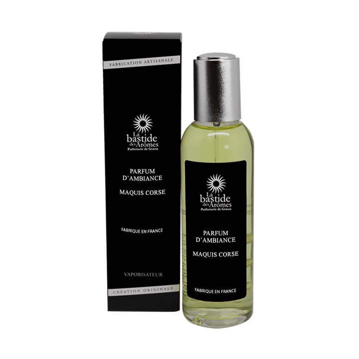 Vaporisateur d'Ambiance 100ml Maquis de Corse pour la vente par La Bastide des Arômes