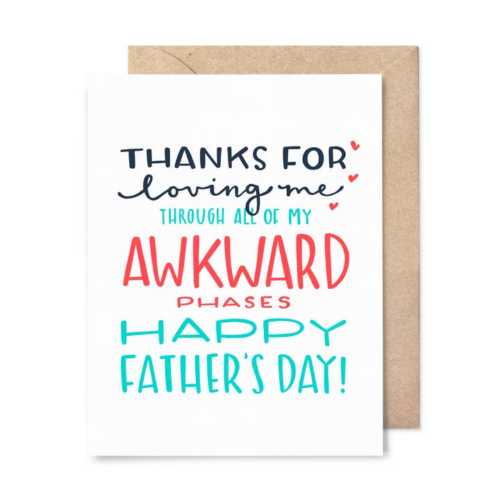 Pinwheel Print Shop - Wholesale Father's Day Card - Father's Day Awkward Phases Card0