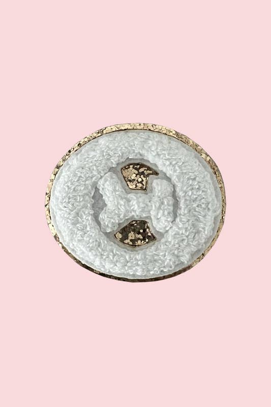 Ever Row - Vente Écusson - Lettre universitaire grecque - Blanche7