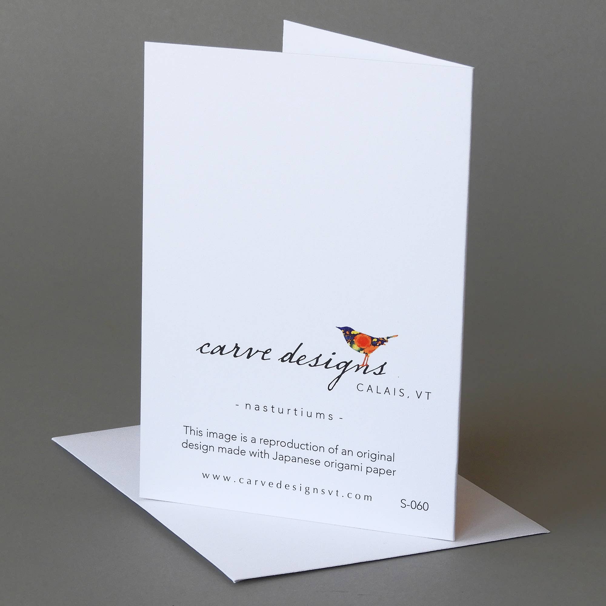 Carve Designs - Wholesale Everyday Greeting Card - Nasturtiums 1