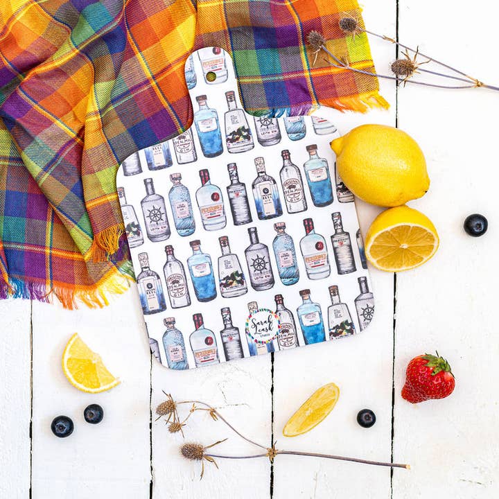Sarah Leask Studio – wholesale Cutting board – Scottish Gin Mini Chopping Board 2