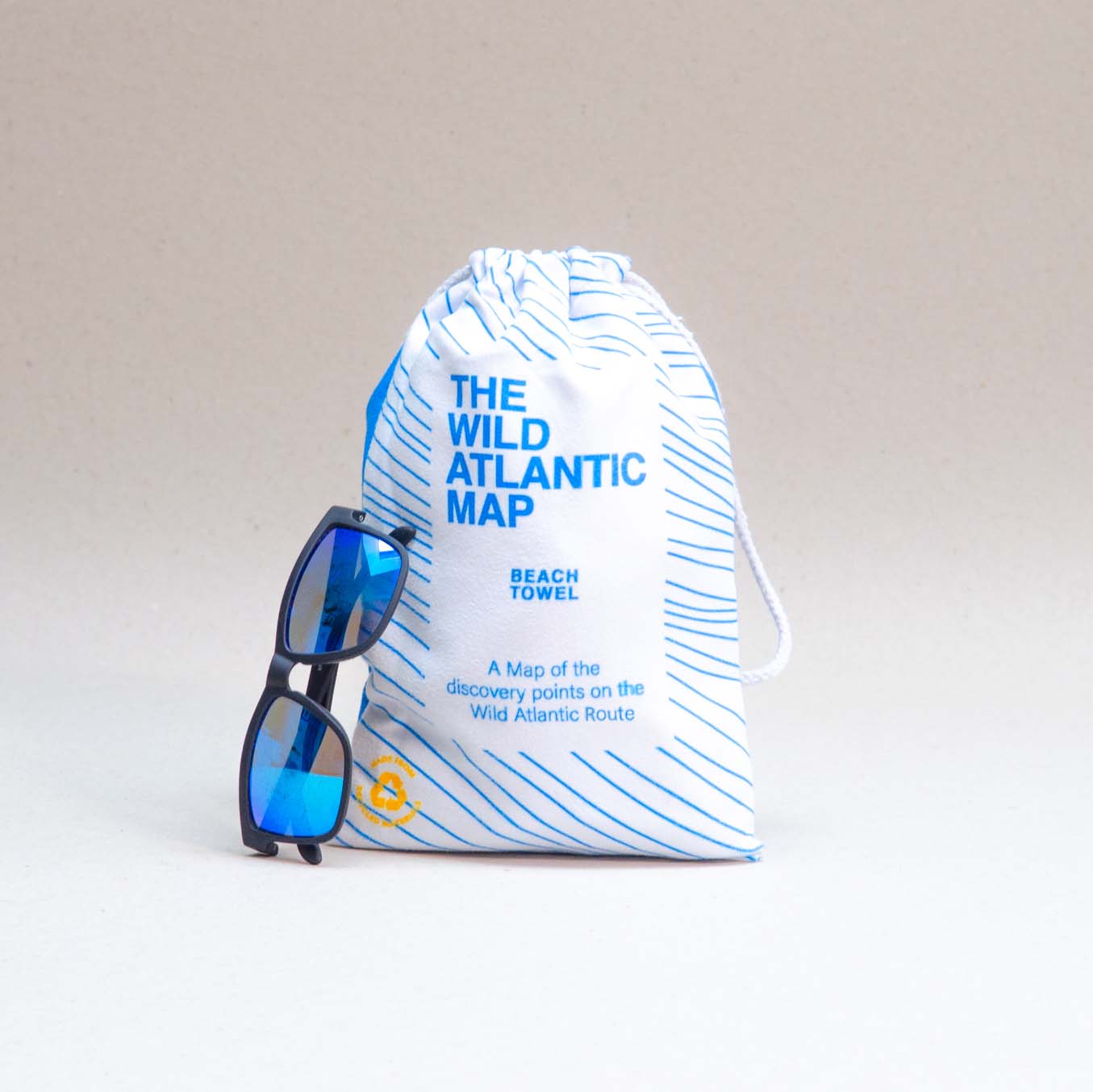 Cowfield Design – wholesale Beach towel – Wild Atlantic Map - Beach Towel7