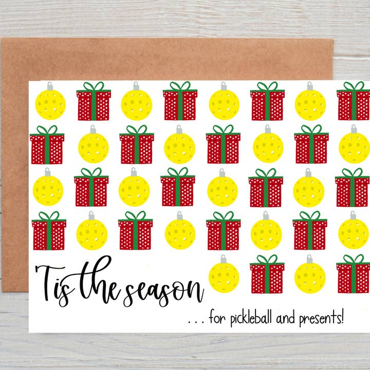 Pickle Ball Christmas 3 for wholesale by Grow Greetings and Gifts