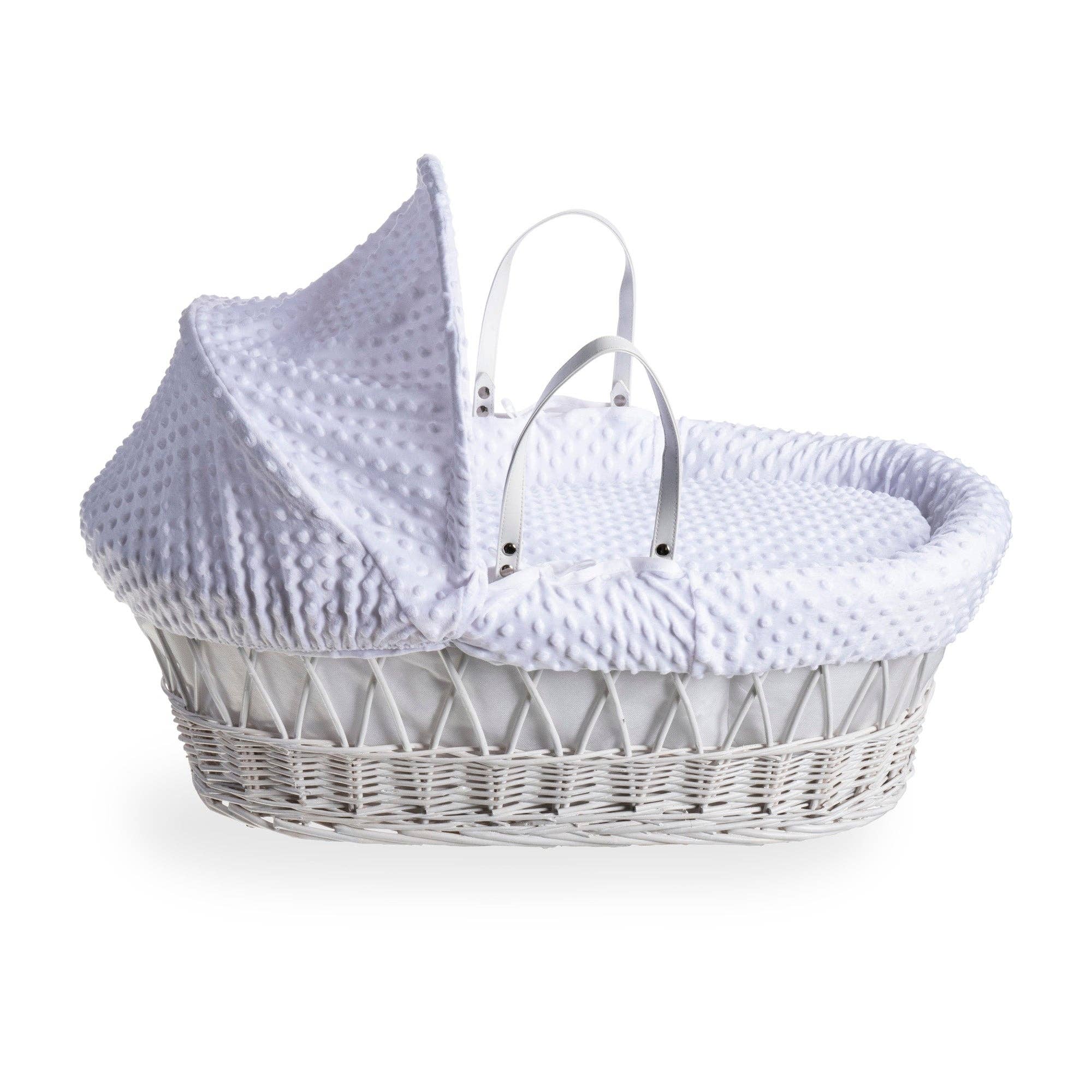 Clair De Lune - Wholesale Wieg - Baby - Kuiltje witte rieten Moses mand24
