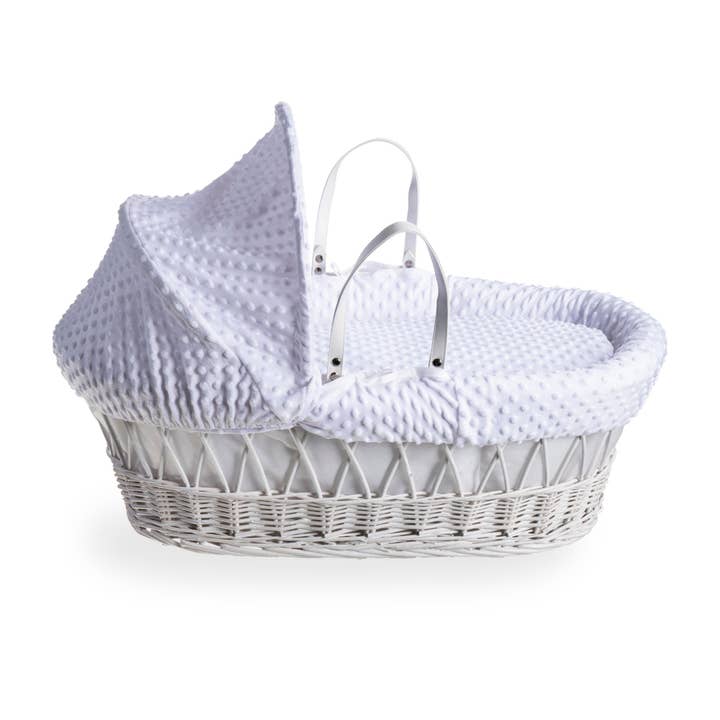 Clair De Lune - Wholesale Wieg - Baby - Kuiltje witte rieten Moses mand24
