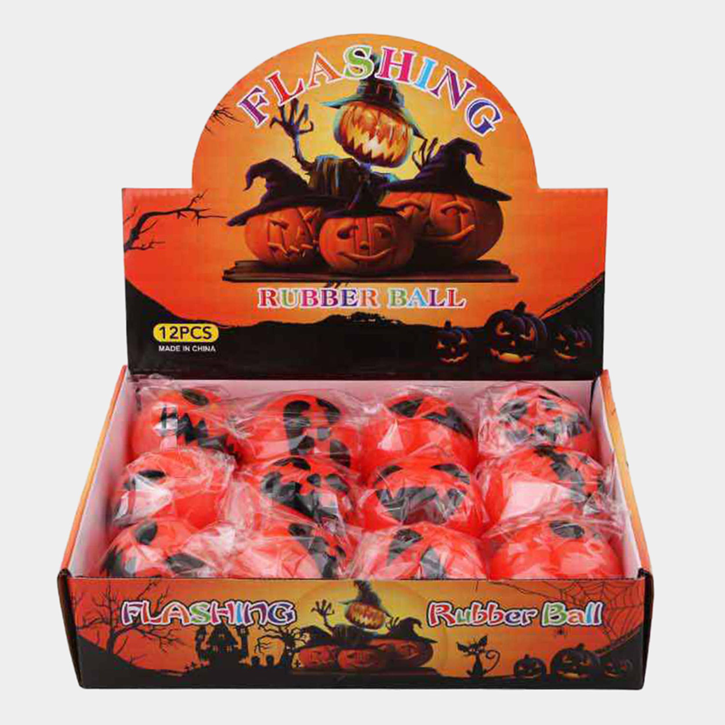 Loogai - Venta al por mayor Juguete con luces - Niños y bebés - Pelota de goma parpadeante de calabaza de Halloween0