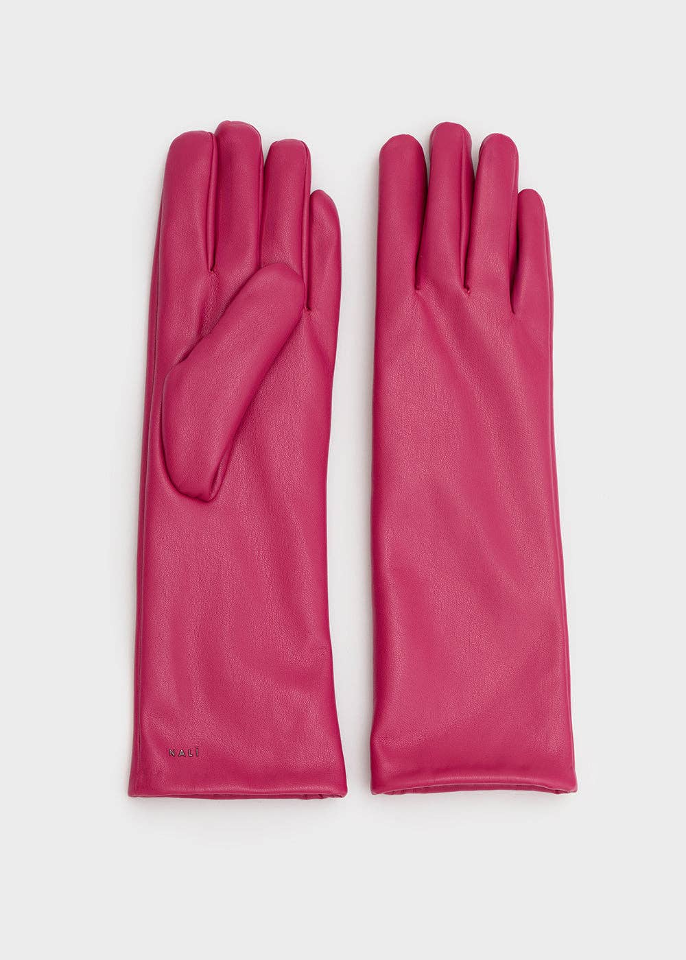 NALI' - Venta al por mayor Guantes - Mujer - GUANTES DE CUERO ECOLÓGICO FUCSIA - N640