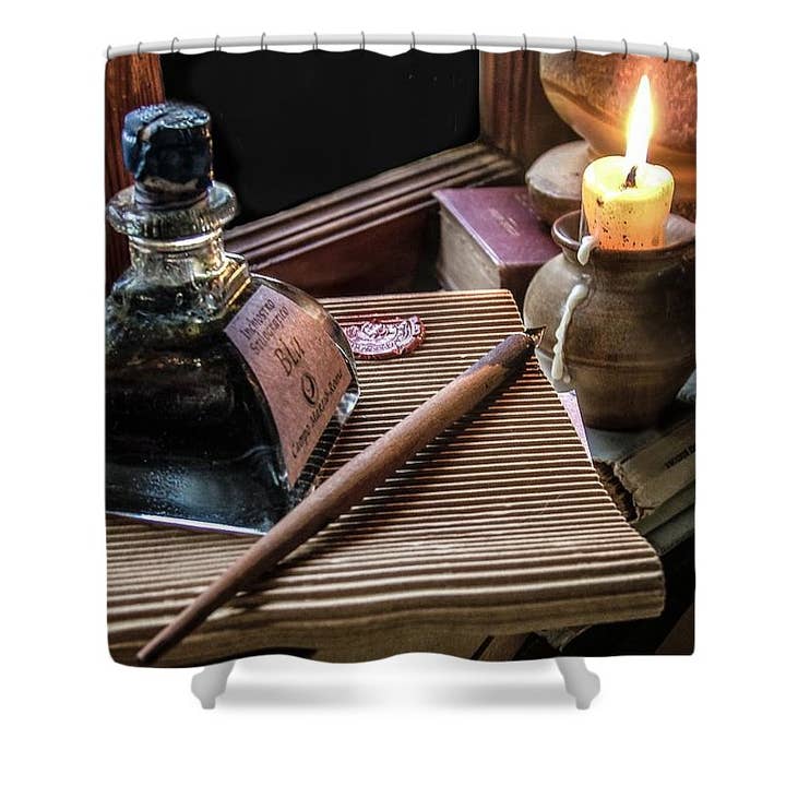 TENDA DA DOCCIA "THE WRITE TIMELESS" per la vendita all'ingrosso da parte di sorayadapuzzostore