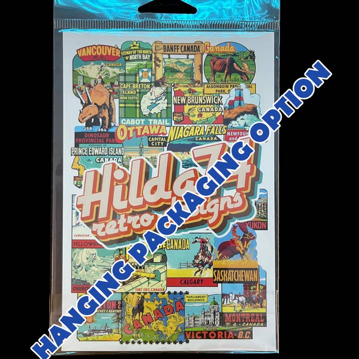 Hilda74 Retro Designs – wholesale Klistermärke – HEMLÖS CAMPING Retro/Vintage Stil Vinylklistermärke CAMP