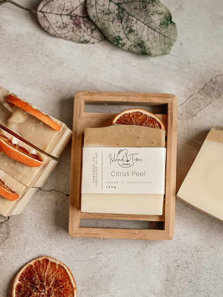 All Natural Citrus Peel Handmade Vegan Soap *RESTOCK 04/2025 for wholesale by Island Time Soap & Candle