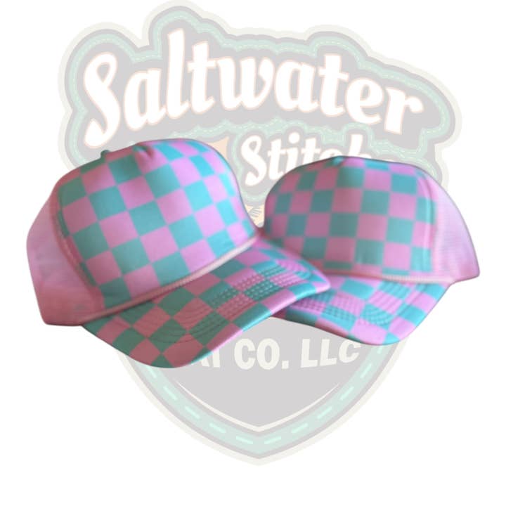 Saltwater Stitches Hat Co LLC - Wholesale Trucker Hat - Unisex - Checkered Hats4