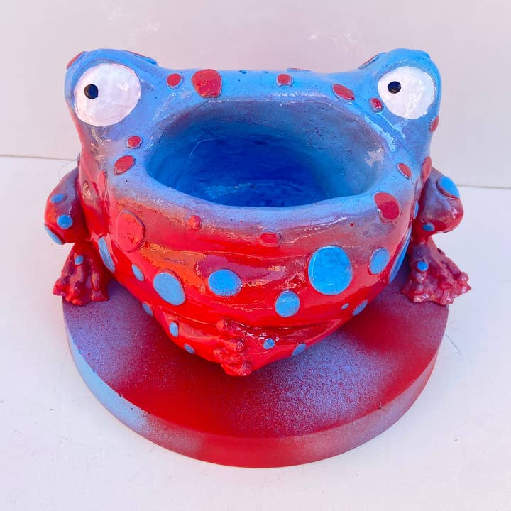 Frog Remote Control / Incense Holder (Red + Blue) for wholesale by PonkyWots