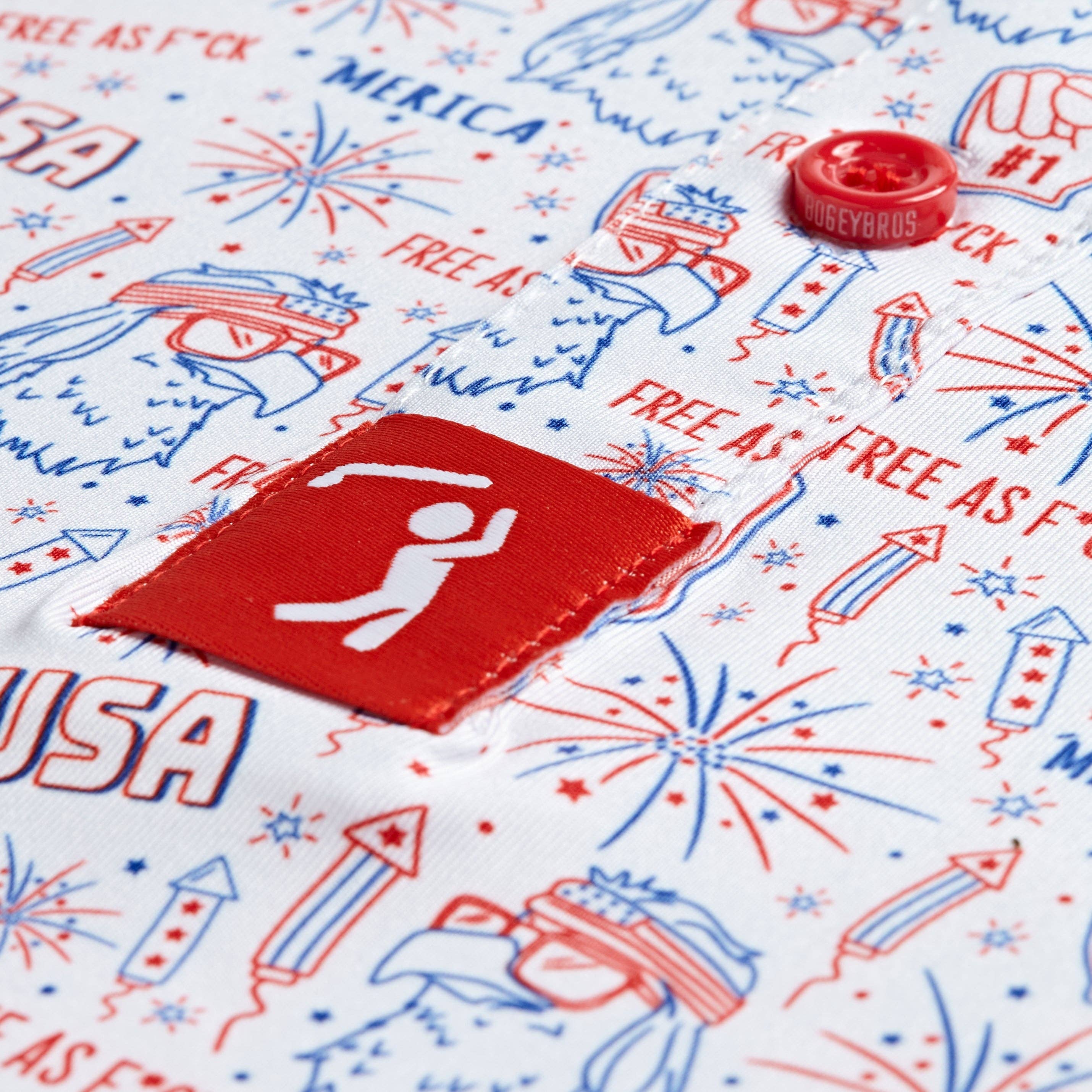 Bogey Bros Golf Co - Wholesale Polo - Men's - 'Merica - Polo3