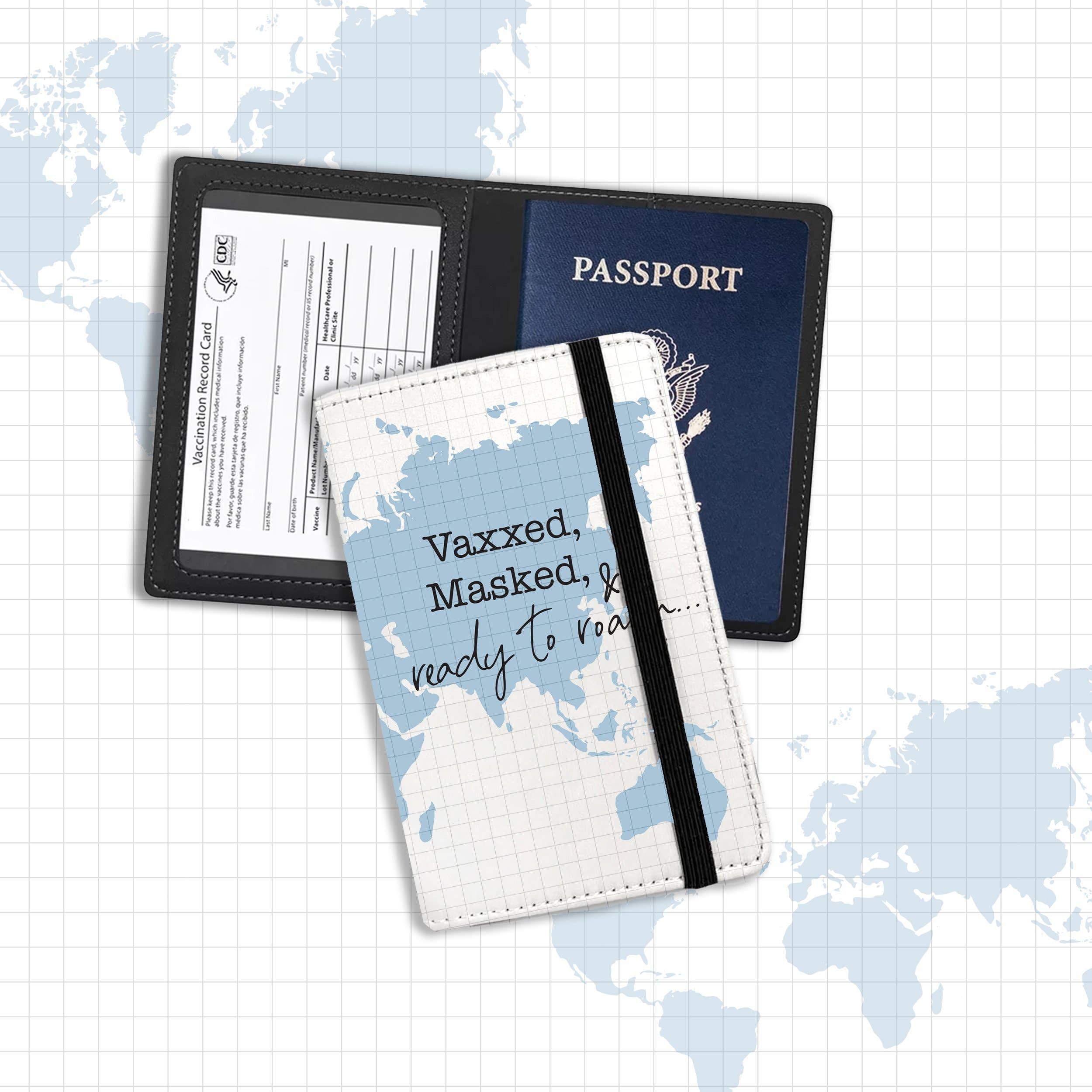 ZA Handmade Wholesale - Wholesale Passport Case - Unisex - Passport / Vaccine Card Holders Vaxxed, Masked and ready to roam