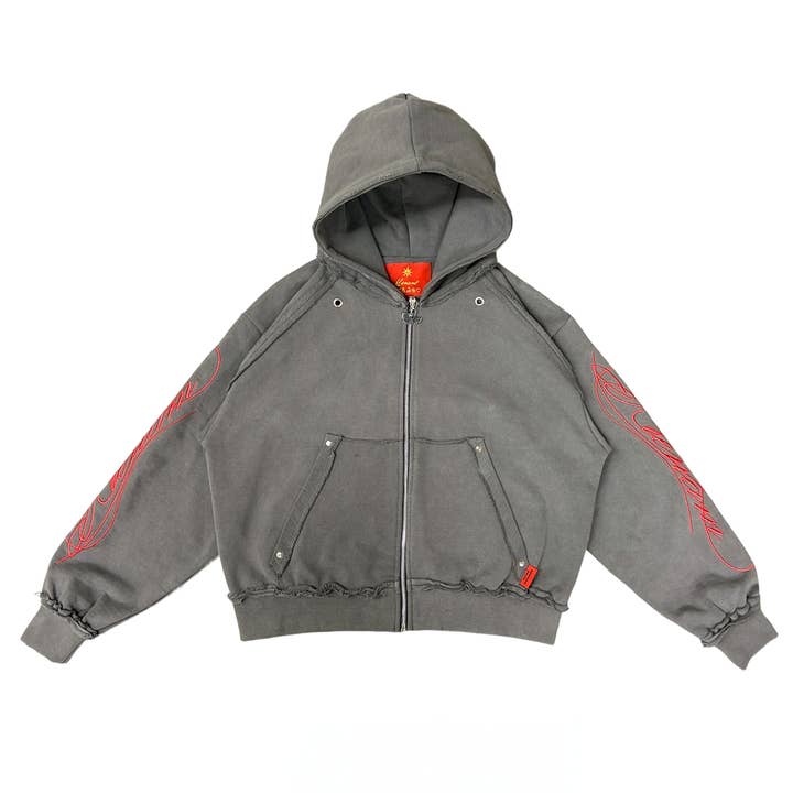 ASH GREY ZIP-UP for wholesale by Klenam