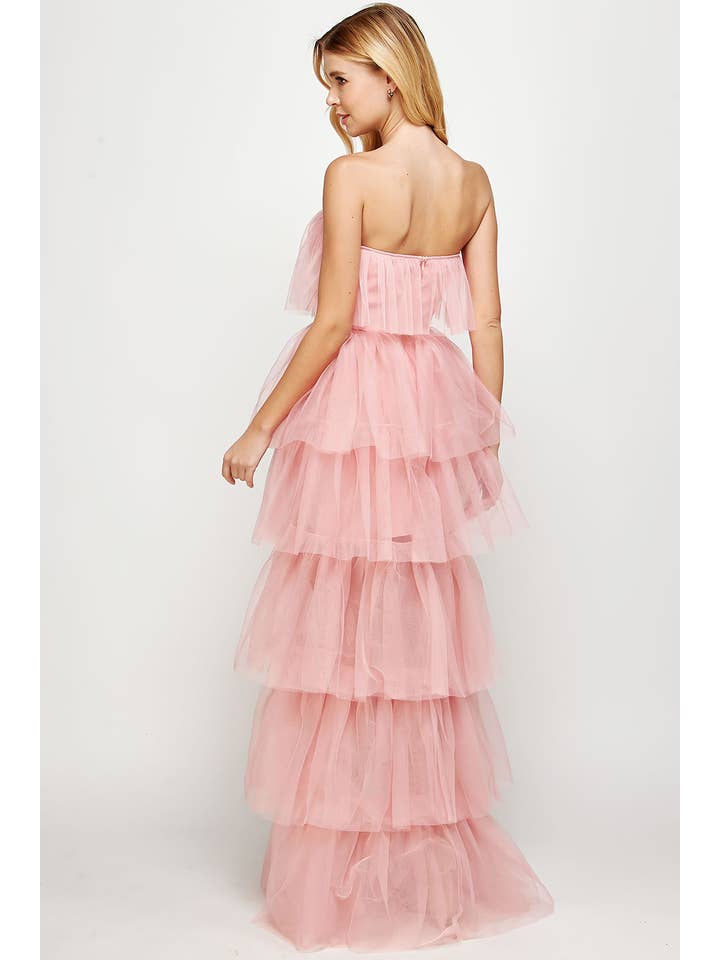 Strut & Bolt – Vestido - Mulher por atacado – Vestido de tule alto e baixo2