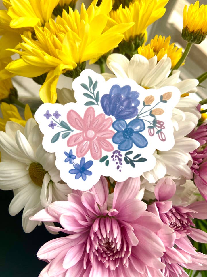 Autocollant Artsy Floral pour la vente par Mel's Crafty Corner