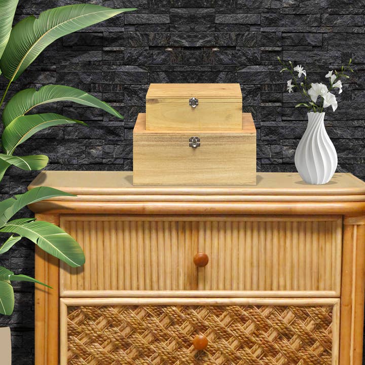 Unfinished Wooden Boxes - 4 Sets of 2 and other Purchase Wholesale unfinished wood boxes. Free Returns & Net 60 Terms on Faire trending on Faire.