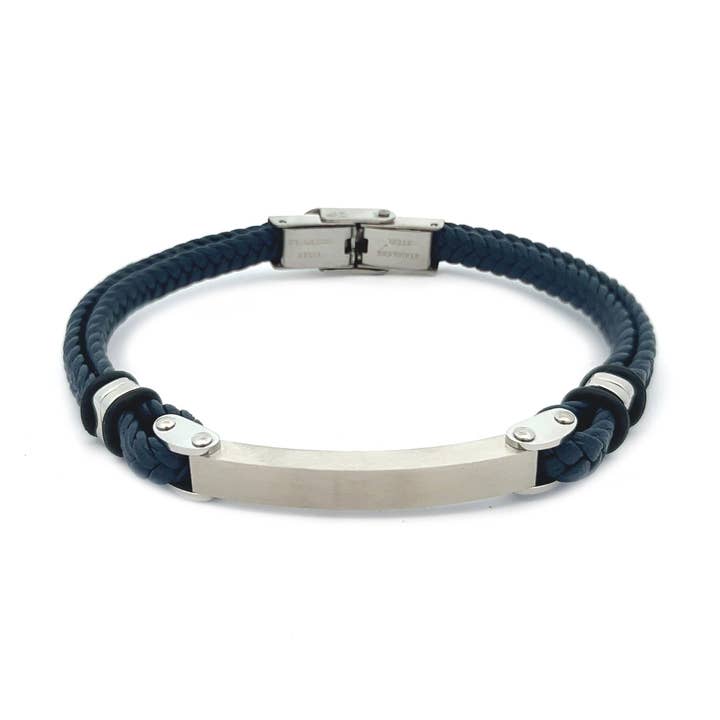 AMORINO SRL - Wholesale Woven/Braided Bracelet - MEN'S BRAIDED LEATHER BRACELET - KM23110E623/624/6253