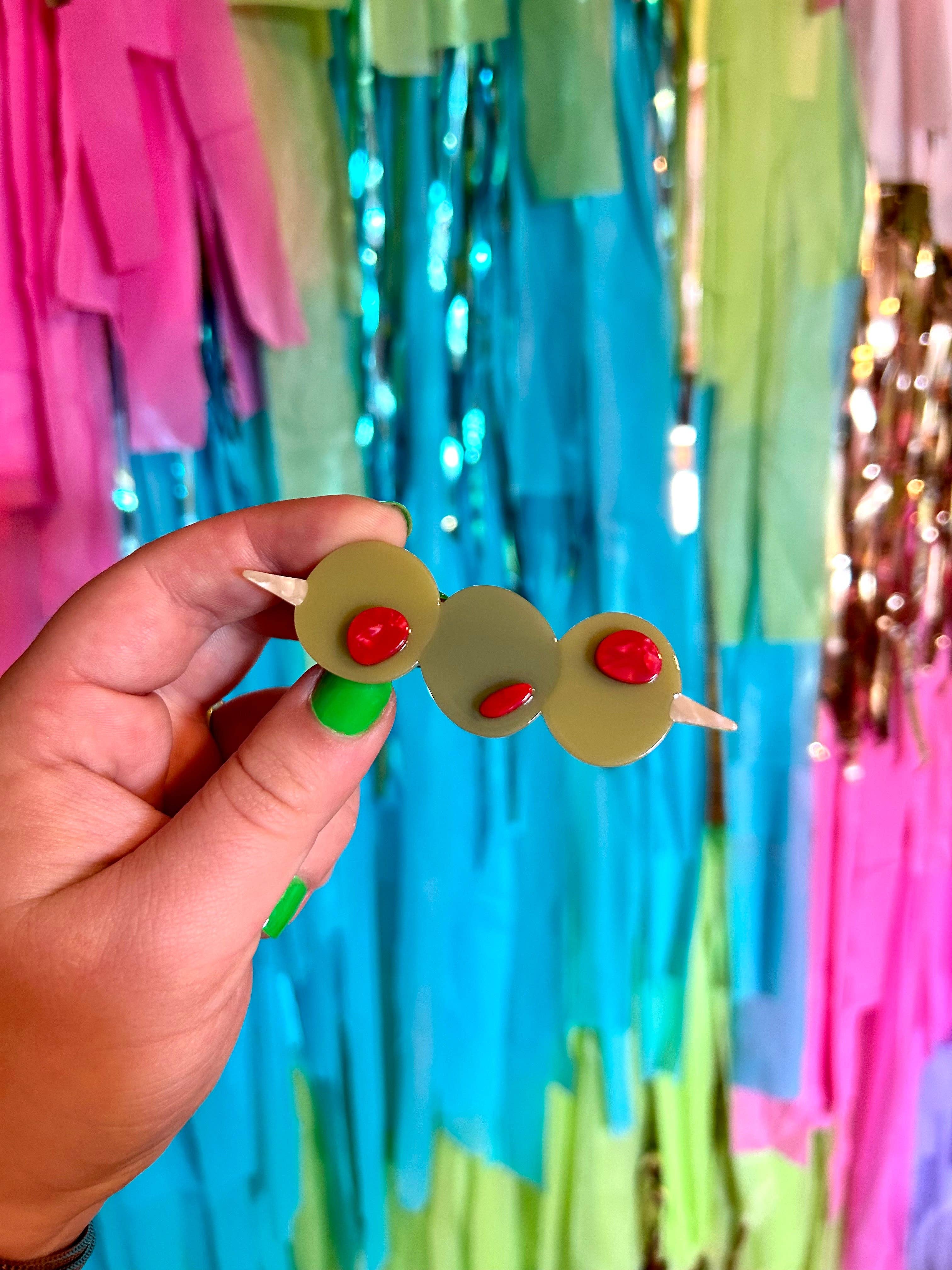 The Peach Fuzz - Wholesale Hair Accessories Set - Women's - Stuffed Olive Hair Clip Set4