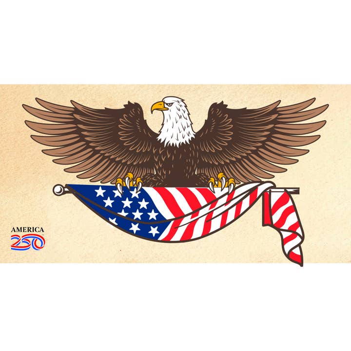 Autocollant de pare-chocs Aigle et Drapeau pour la vente par Nelson Gifts Wholesale