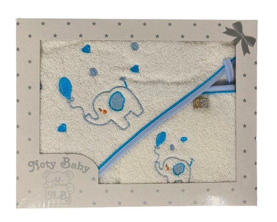 Noty Baby - Vente Serviette de bain – enfant et bébé - Set serviette de bain et gant pour bébé1