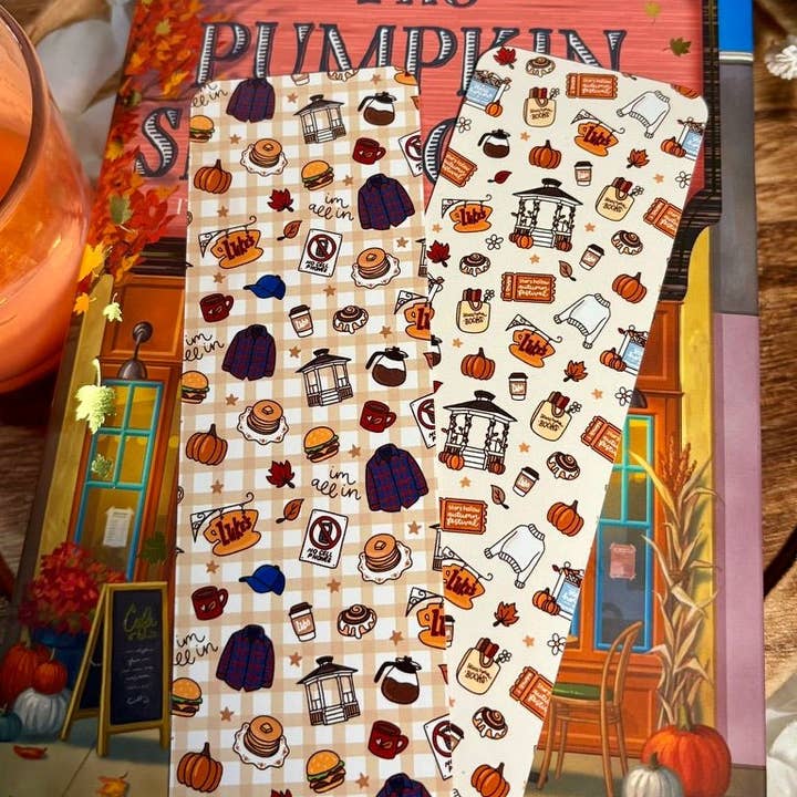 Awfullynerdy.co - Wholesale Bookmark - Gilmore Girls Autumn Dual-Sided Matte Cardstock Bookmark