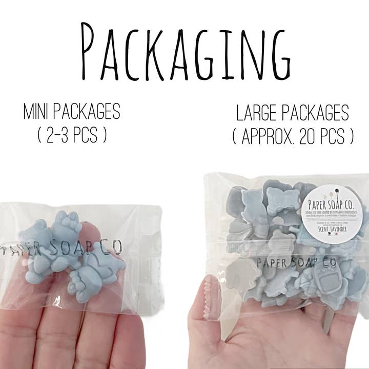 Paper Soap Co - Wholesale Bar Soap - JAPANESE DOLL - Mini Individual Soap 3