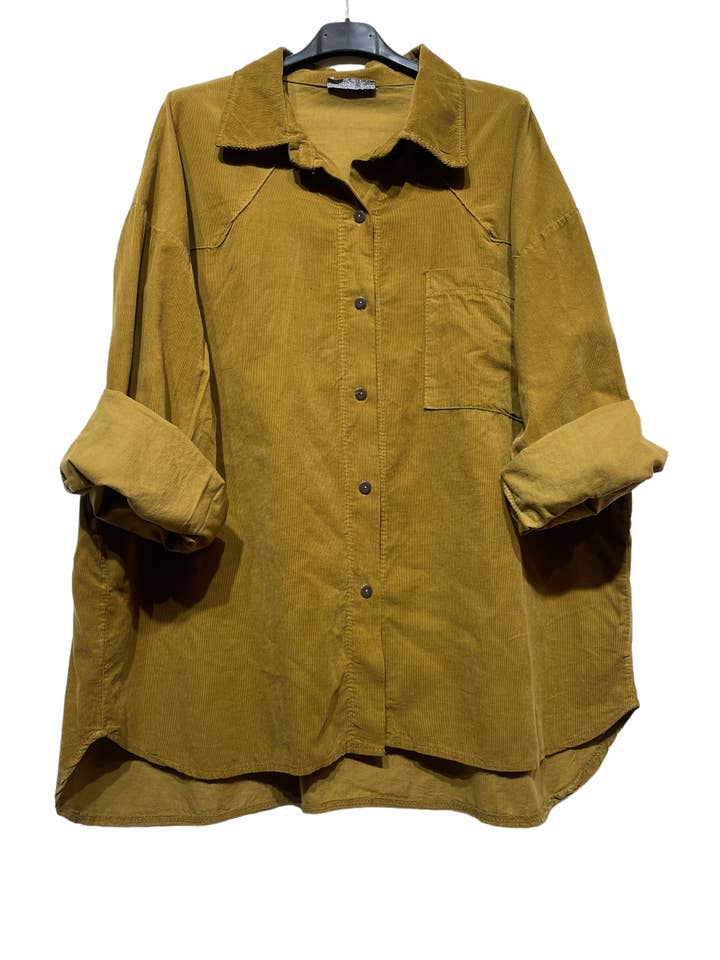 LINEN & COTTON HOUSE – Engroshandel Skjorte med buttondown – til kvinder – 4942 fløjlsbluse til efterår og vinter9