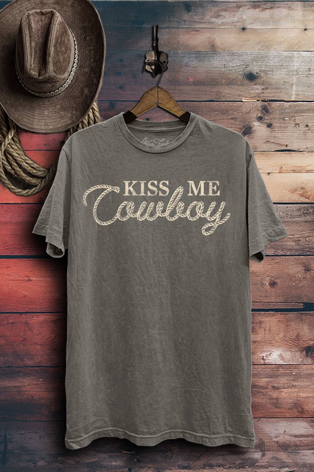 Lotus Fashion Collection - Wholesale T-Shirt (Graphic) - Women's - Kiss Me Cowboy Graphic Top5